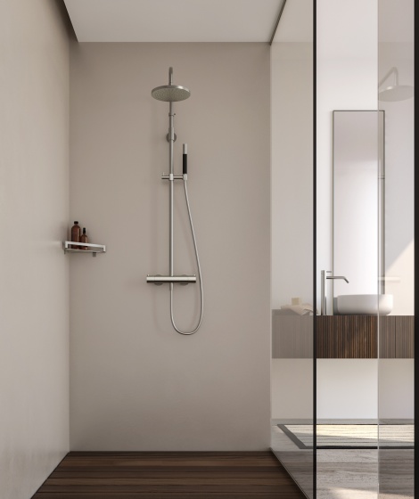 Surface-mounted shower sets